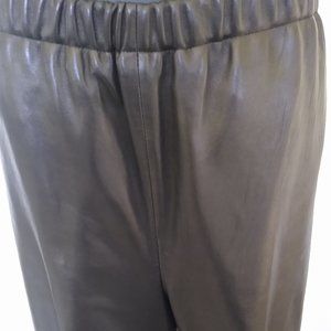 Black Lambskin Leather Pants